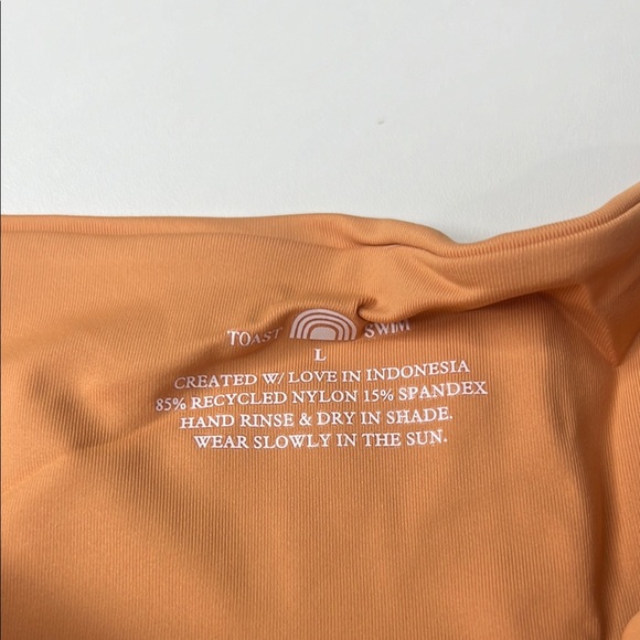 Toast Swim Cinch Bandeau Bikini Top Large Sandstone - Picture 3 of 4